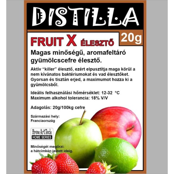 DISTILLA FRUIT X Gyümölcscefre élesztő 20gr