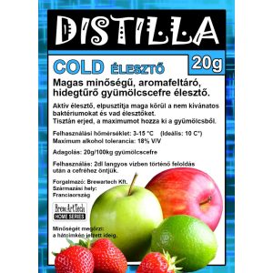 DISTILLA COLD Hidegtűrő fajélesztő 20g