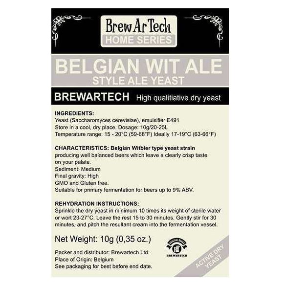Brewartech Belgian Wit Ale sörélesztő 10g