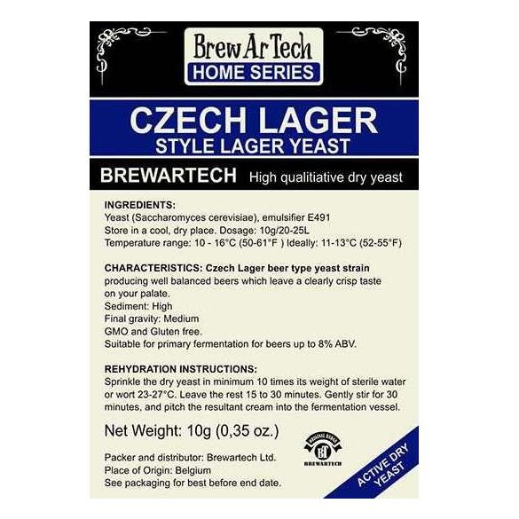 Brewartech Czech lager sörélesztő 10g