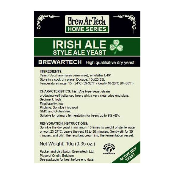 Brewartech Irish Ale sörélesztő 10g