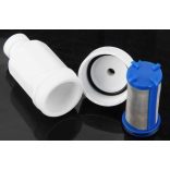 Kegrendszerbe szerelhető 100 mikronos szűrőház 3/8"-os gyorscsatlakozókkal