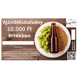 Ajándékutalvány 10.000 Ft értékben