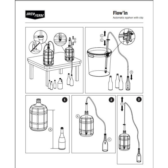 Automata palackozó szifon 34,5  cm