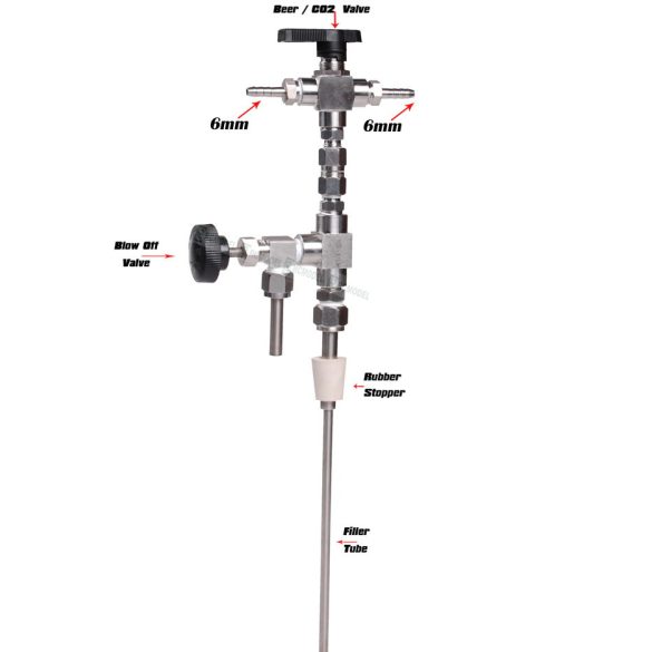 Nyomás alatti palackozó rozsdamenetes acél