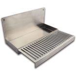 Falra/hűtőre szerelhető rozsdamentes acél csepptálca