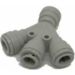   Gyorscsatlakozó 3/8"-os(9,5mm) csőhöz 3 utas elosztó
