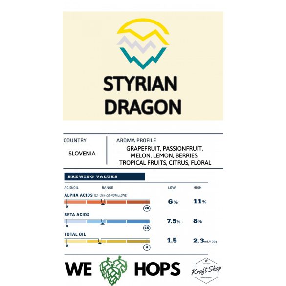 Styrian Dragon komló pellet 100g