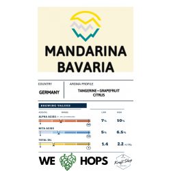 Mandarina Bavaria komló pellet 500g (0,5kg)
