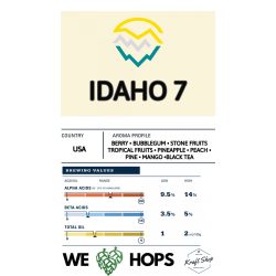 Idaho 7 komló pellet 500g (0,5KG)