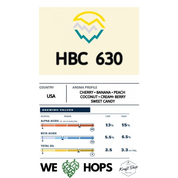 HBC 630 komló pellet 50g