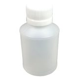 HDPE kerek flakon 100ml garanciazáras kupakkal