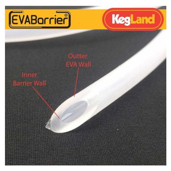 EvaBarrier italtömlő 5mmx8mm (5/16) 1méter