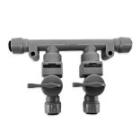 Gyorscsatlakozó 5/16"-os csőhöz elosztó visszacsapó szeleppel 2 way check valve manifold DUOTIGHT