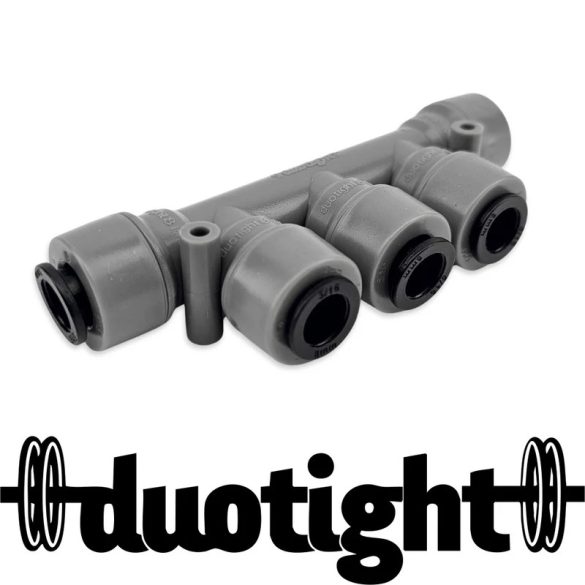 Gyorscsatlakozó 5/16"-os(8mm) csőhöz elosztó 5way Multi-Tee DUOTIGHT