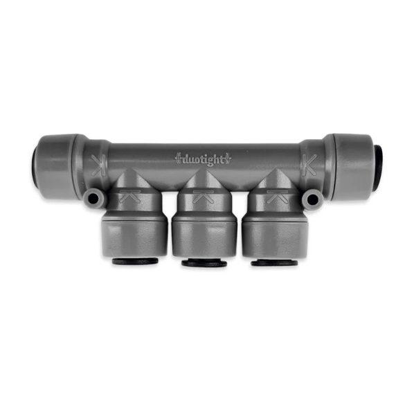 Gyorscsatlakozó 5/16"-os(8mm) csőhöz elosztó 5way Multi-Tee DUOTIGHT