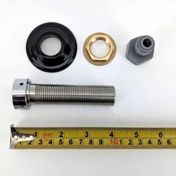 NukaTap Sörcsap beépítőszár 100mm rozsdamentes acél long shank