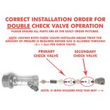Ball Lock Check Valve menetes CO2 oldali csatlakozó visszacsapó szeleppel