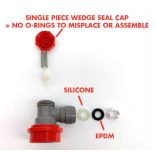 Kegland Ball Lock 8mm (5/16) Duotight gyorscsatlakozóval integrálva GÁZ OLDAL