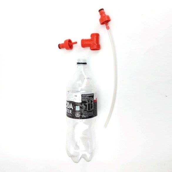 Kegland műanyag Carbonation Cap PET palack töltőfej T-idom