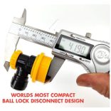 Kegland Ball Lock 8mm (5/16) Duotight gyorscsatlakozóval integrálva ITAL OLDAL