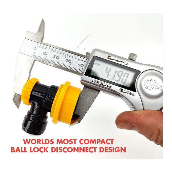 Kegland Ball Lock 8mm (5/16) Duotight gyorscsatlakozóval integrálva ITAL OLDAL