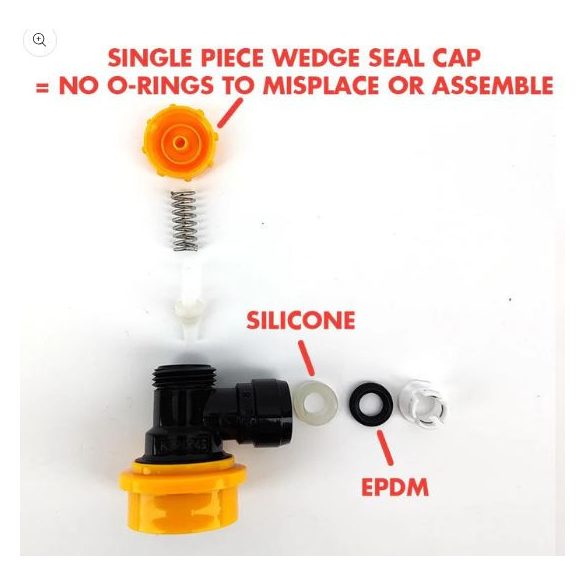 Kegland Ball Lock 8mm (5/16) Duotight gyorscsatlakozóval integrálva ITAL OLDAL