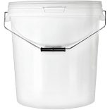 33 literes műanyag vödör, fém fogóval