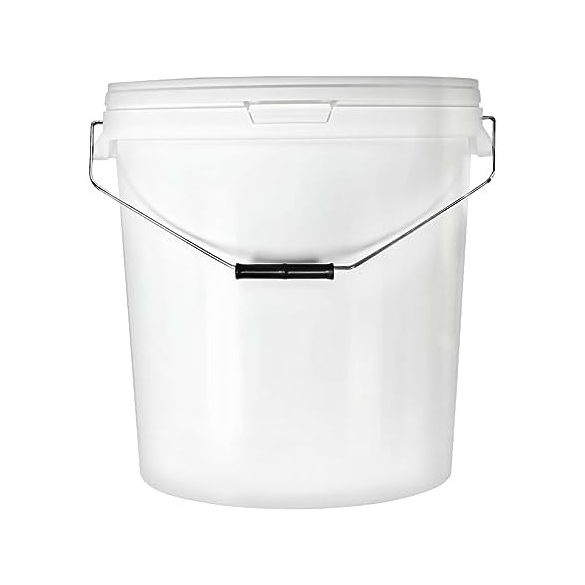 33 literes műanyag vödör, fém fogóval