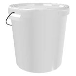 33 literes műanyag vödör, fém fogóval