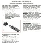 Patronos CO2 keg töltő ball lock csatlakozóhoz