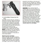 Patronos CO2 keg töltő ball lock csatlakozóhoz