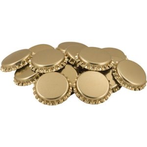 Sörös kupak 29mm nagy méretű arany színű 50db