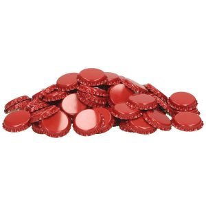 Sörös kupak 29mm nagy méretű piros színű 50db