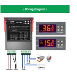 STC-1000 hőmérséklet szabályzó termosztát + szonda