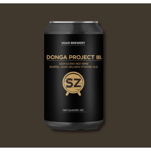 Donga Project III. szekszárdi hordós Belgian Strong Ale dobozos sör 0,33L